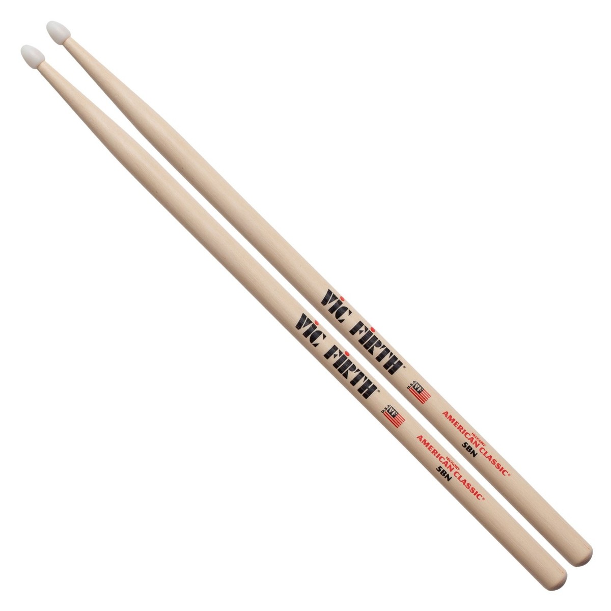 Vic Firth 5BN Hickory Par Baquetas 1