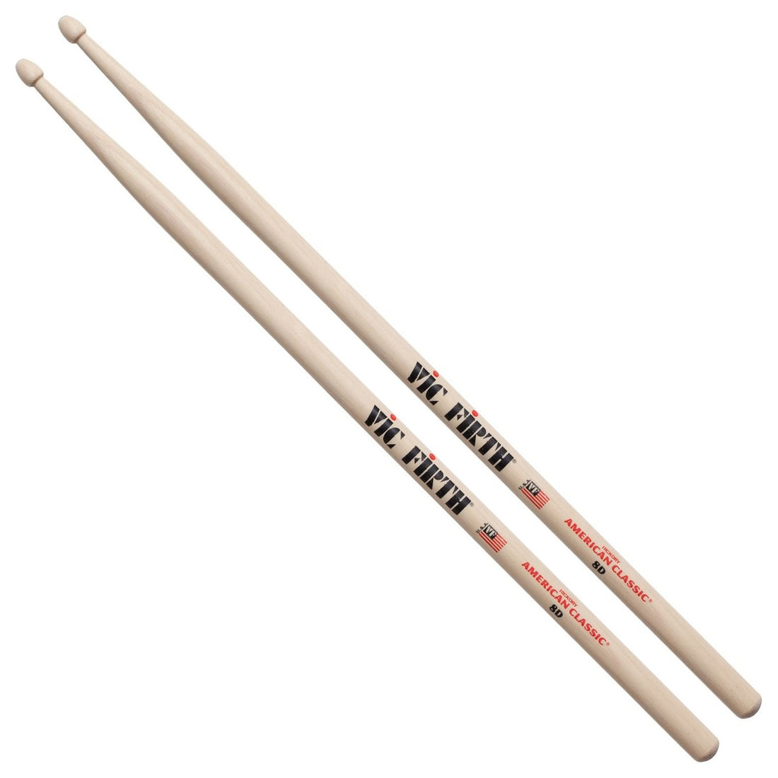 Vic Firth 8D Classic Jazz Par Baquetas 1