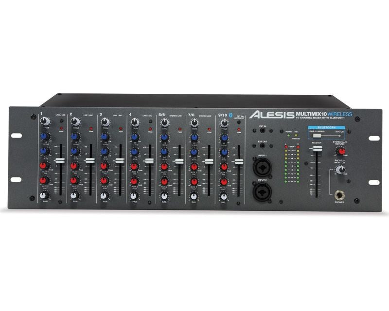 Alesis Multimix 10 Wireless Mezclador de 10 Canales en Rack con Bluetooth 1