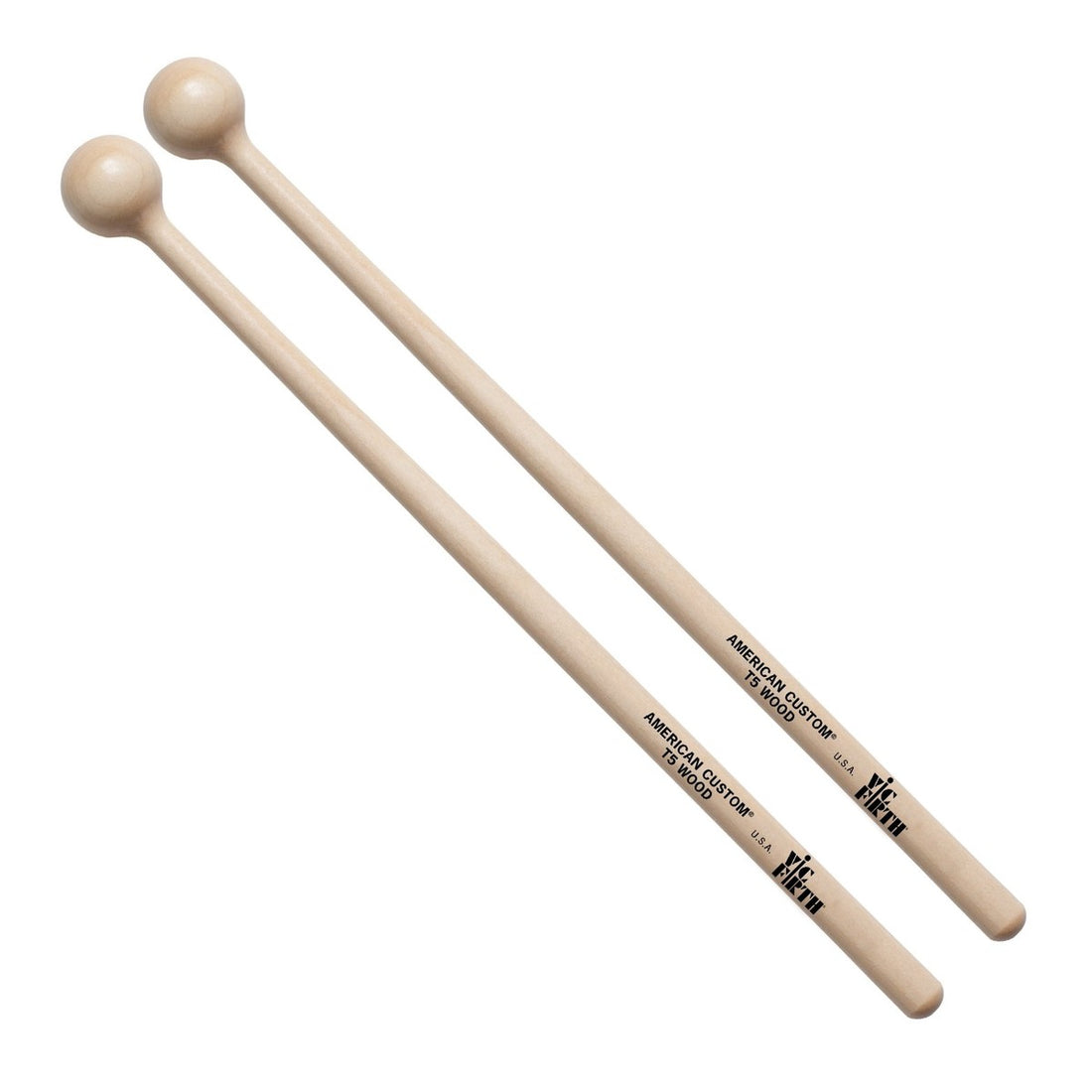 Vic Firth T5 Wood American Custom Mazas para Timbal 1