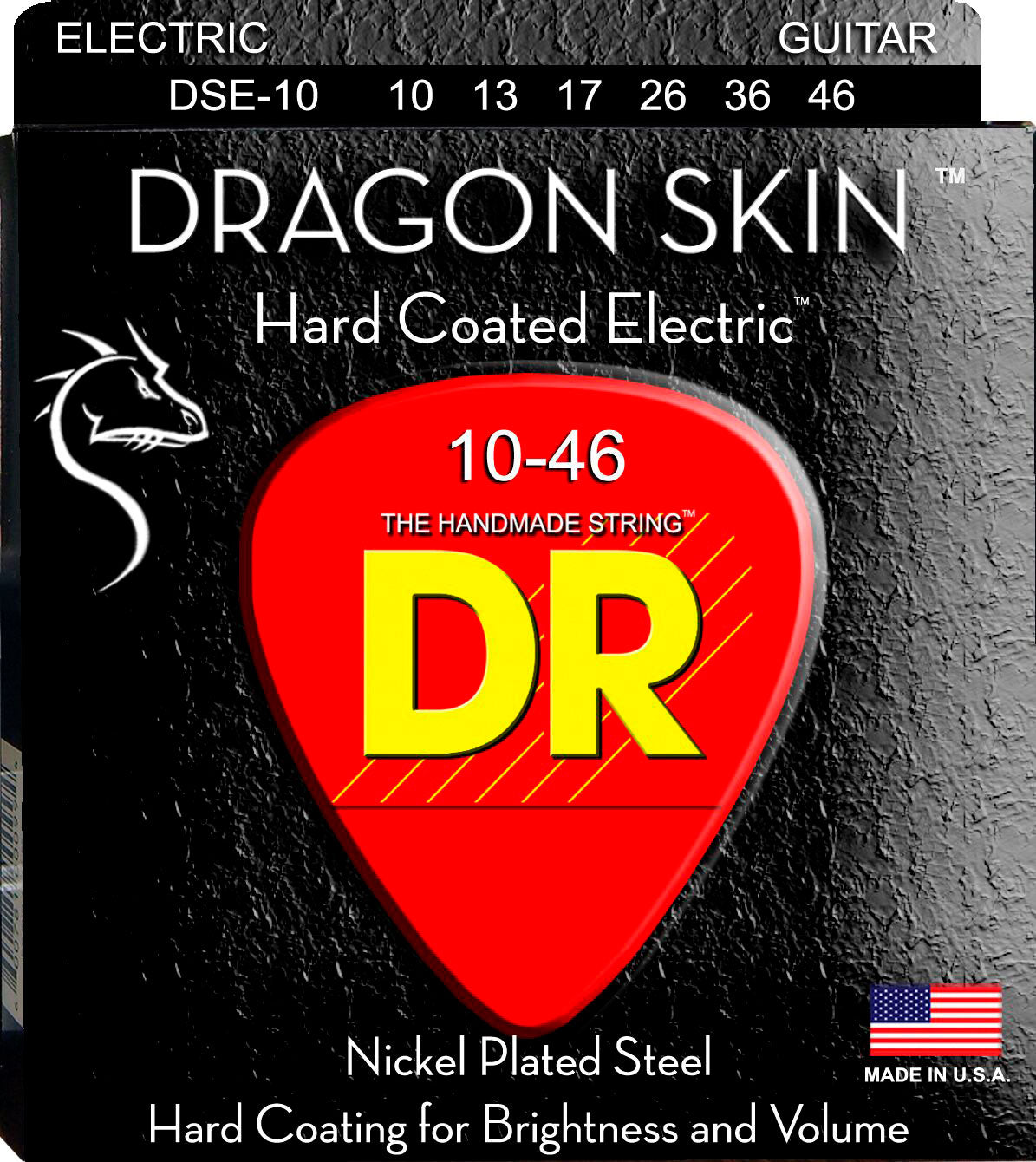 DR Strings DsE10 Dragon Skin Juego Cuerdas Guitarra Eléctrica 010-046 1