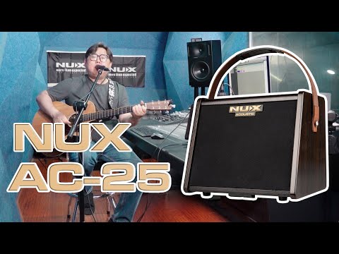 NUX AC-25 AMPLIFICADOR GUITARRA ACUSTICA CON BATERIA