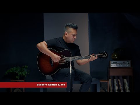 TAYLOR 324CE TKB BUILDERS EDITION NEXT GENERATION GUITARRA ELECTROACUSTICA GRAND AUDITORIUM TOBACCO