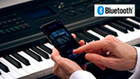 Bluetooth para conectar móviles a pianos digitales Yamaha P515
