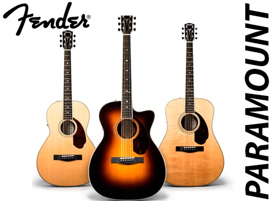 Nuevas guitarras acústicas Fender Paramount 