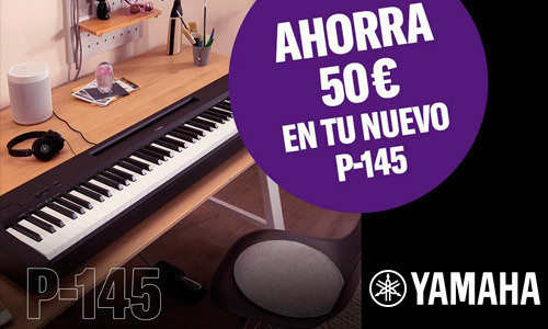AHORRA 50€ AL COMPRAR UN PIANO YAMAHA P145